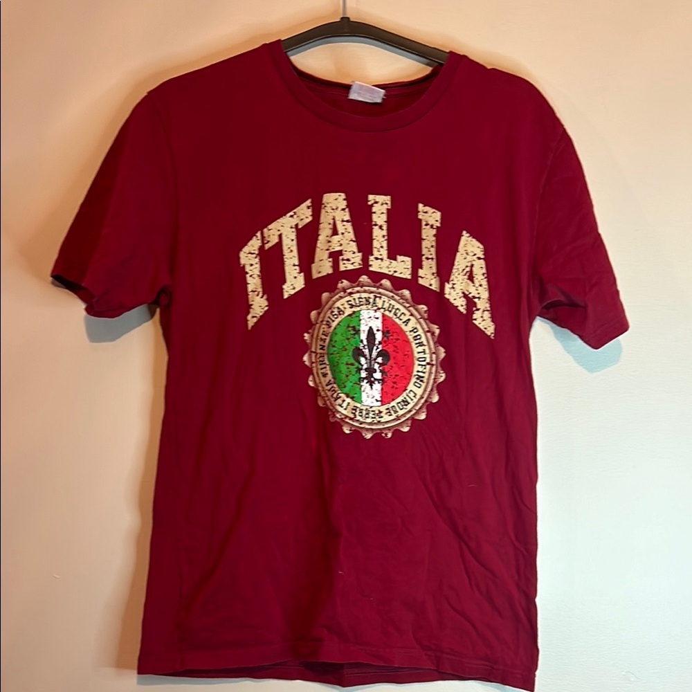 Red Italia Short Sleeve Tee